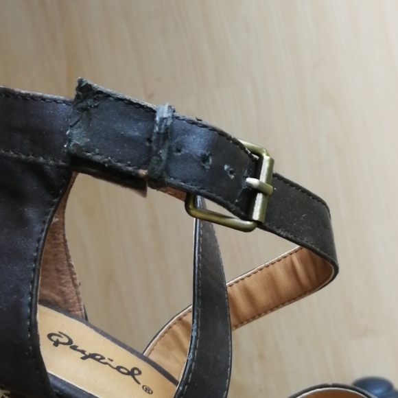 ❤️[3/$35] Qupid Strappy Floral Platform Block Heel - Picture 9 of 9